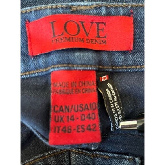 Love Premium Denim Women's Size 10 Classic Straight Leg Slim Fit Jeans - Picture 5 of 8